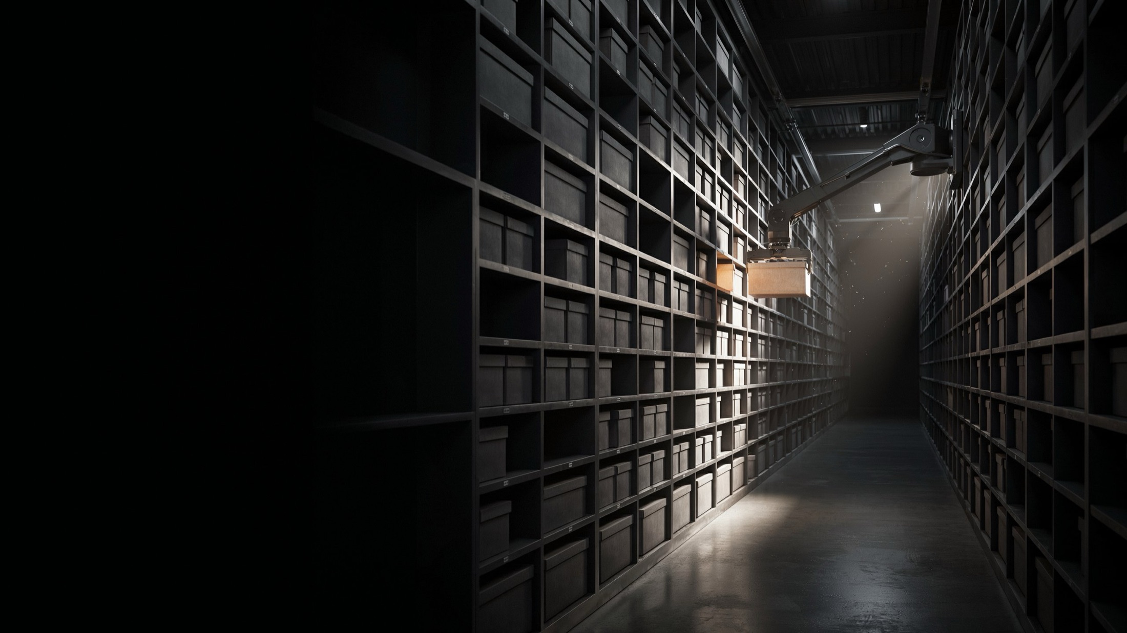 Geautomatiseerd archiefsysteem dat een dossier ophaalt